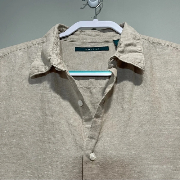 PERRY ELLIS Casual men’s shirt like Guayabera - Picture 4 of 13